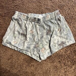 SHEIN Gray Camouflage Athletic Shorts